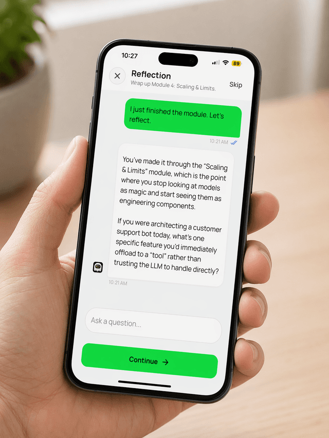 Synapse — AI Tutor reflection chat